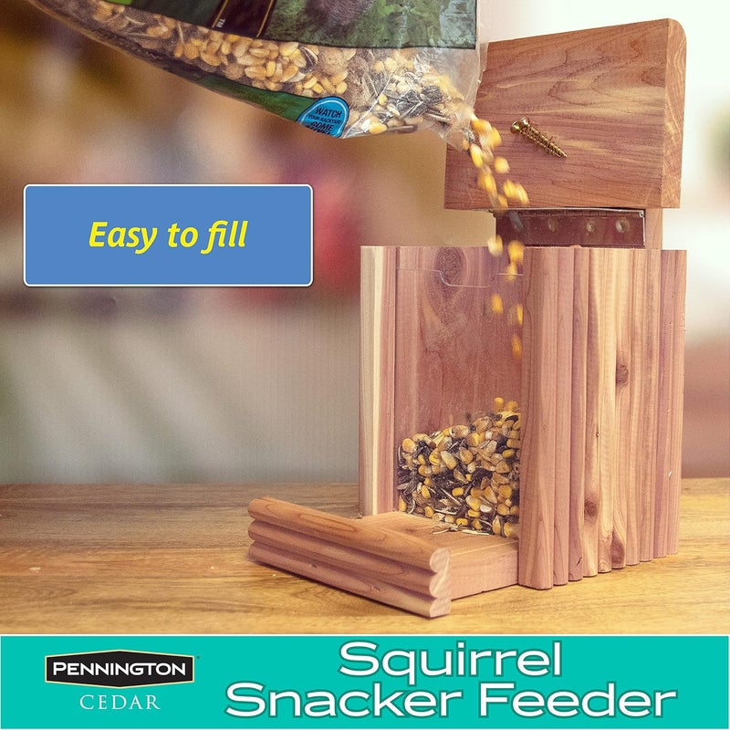 Pennington Cedar Squirrel Snacker Feeder, 2.75 LB Capacity (Pack of 2) - Image 5